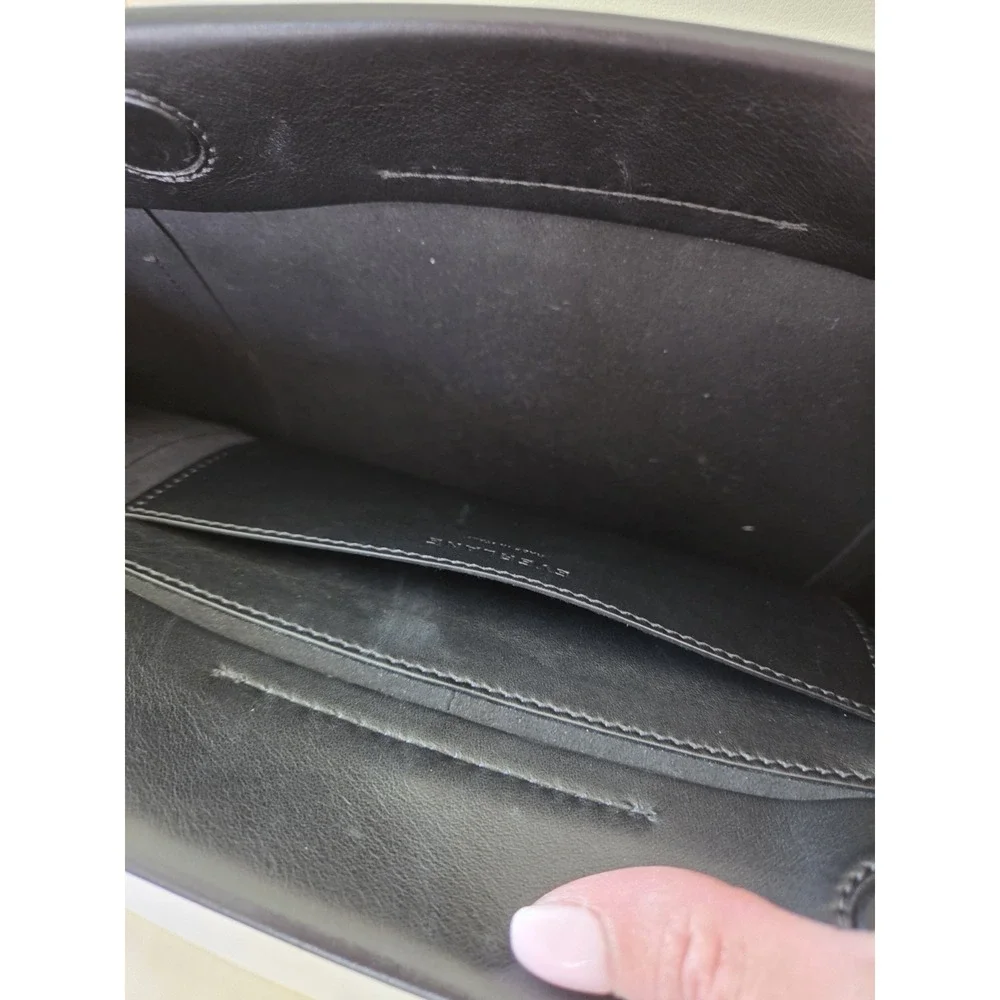 Everlane The Form Crossbody Bag Black Leather Minimalist Made In Italy